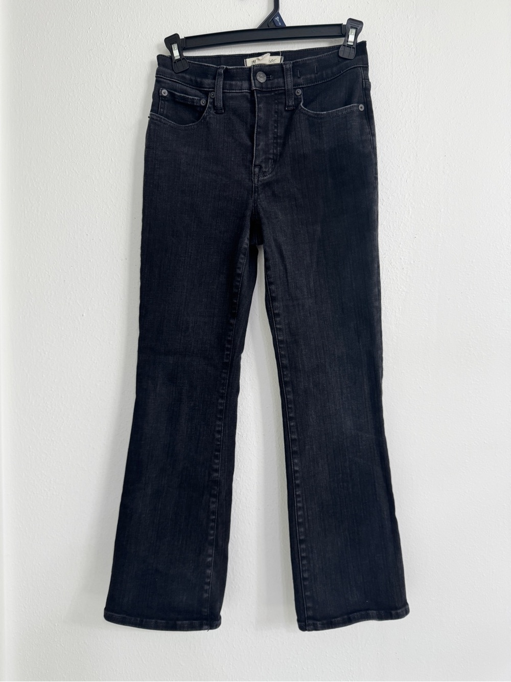 Madewell Mid-Rise Kick Out Jeans - Washed Black - Size 26